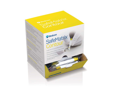 Matrix Band, Disposable, Contour Narrow, 4.5mm, Yellow, 50 Bands/Bx
