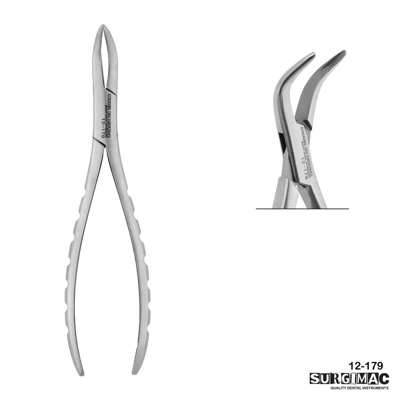 SurgiMac #301 Root Forceps, Serrated, Lower Roots, Stainless Steel, Air Series, 1/Pk | SurgiMac Dental Supply
