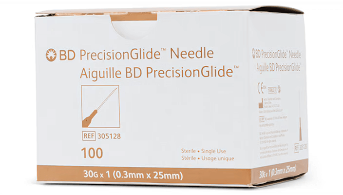 BD PrecisionGlide 30 gauge x 1