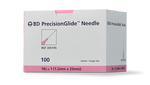 BD 18 gauge x 1" General Use Sterile Hypodermic Needle - Pink Plastic Hub | SurgiMac Dental Supply