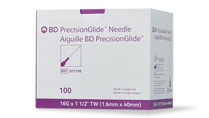 BD PrecisionGlide 16 gauge x 1.5" Specialty Use Sterile Hypodermic Needle | SurgiMac Dental Supply