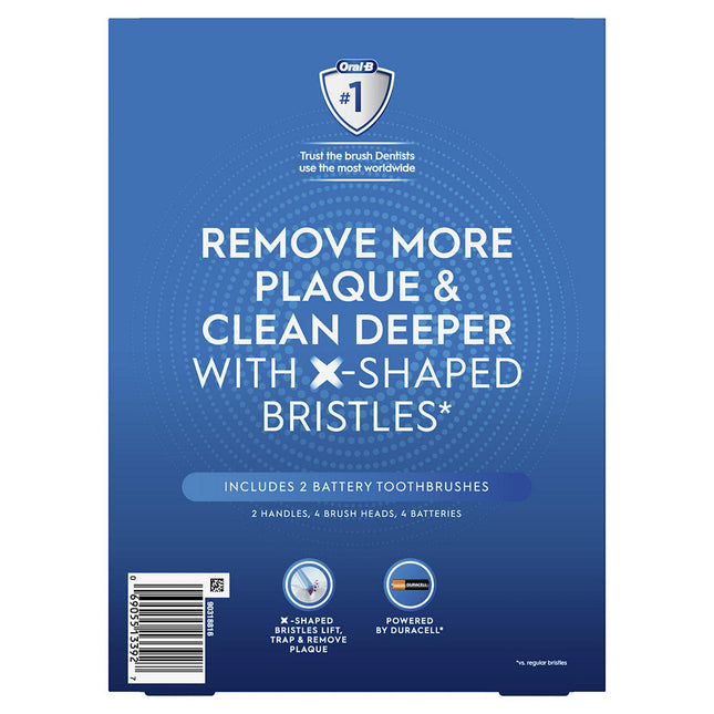 Oral-B Pro Advantage Battery Powered Toothbrush, 2 pk. 305311