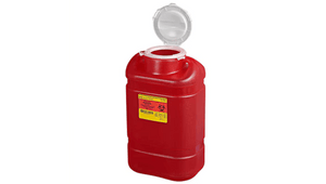 BD Sharps Collector X-Large 19.7 Qt. (5 Gal.) Open Top Red - Safe Infectious Waste Disposal | SurgiMac Dental Supply