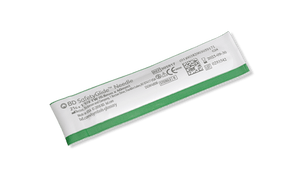 BD SafetyGlide 21G x 1.5" Hypodermic Safety Needle with Green Luer-Lok Hub - 50 Count Box | SurgiMac Dental Supply