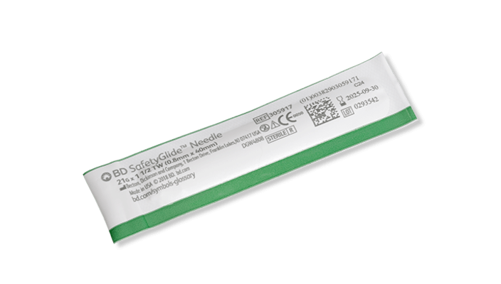 BD SafetyGlide 21G x 1.5