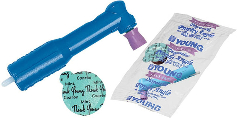 D-Lish Ez Pak Disposable Contra Angle with Soft Purple LF Petite Web Cup 323010