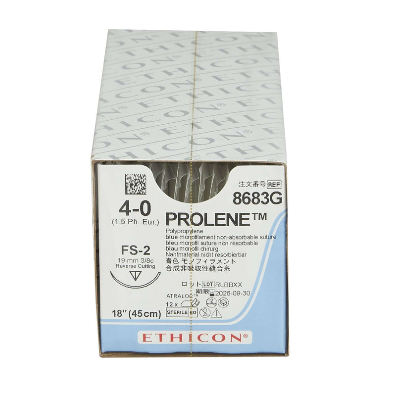 Prolene™ Polypropylene FS-2 3/8 Circle Reverse Cutting Needle Size 4-0 Monofilament | SurgiMac Dental Supply