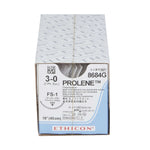 Prolene™ Polypropylene FS-1 3/8 Circle Reverse Cutting Needle Size 3-0 Monofilament | SurgiMac Dental Supply