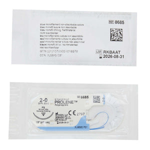 Prolene™ Polypropylene FS 3/8 Circle Reverse Cutting Needle Size 2-0 Monofilament | SurgiMac Dental Supply