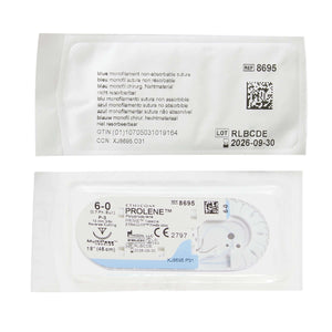 Prolene™ Polypropylene P-3 3/8 Circle Precision Reverse Cutting Needle Size 6-0 Monofilament | SurgiMac Dental Supply