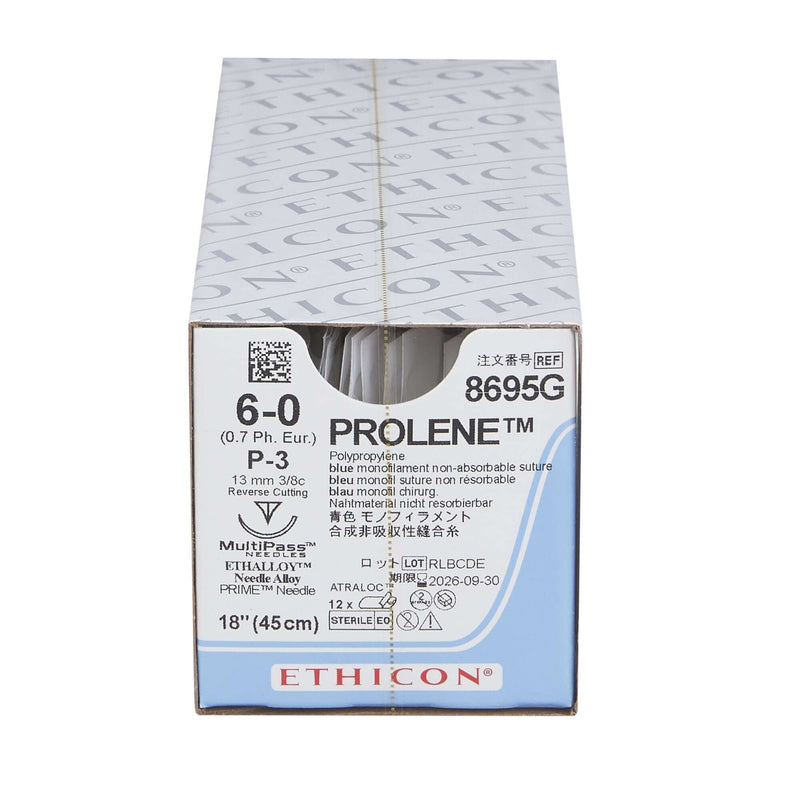 Prolene™ Polypropylene P-3 3/8 Circle Precision Reverse Cutting Needle Size 6-0 Monofilament | SurgiMac Dental Supply