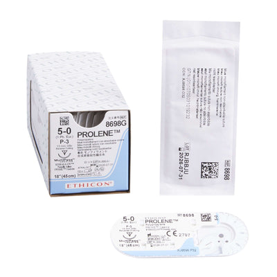 Prolene™ Polypropylene P-3 3/8 Circle Precision Reverse Cutting Needle Size 5-0 Monofilament