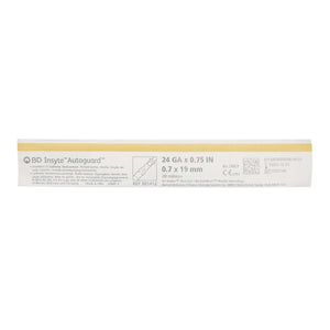 BD Insyte Autoguard 24G x 0.75" Peripheral IV Catheter with Retractable Safety Needle 381412-1