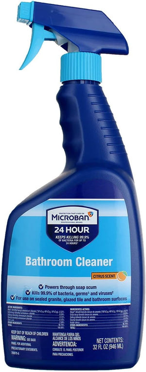 Microban Sanitizing, RTU, Bathroom Cleaner, 32oz, 6/cs (80 cs/plt) 8218230120