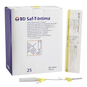 BD Saf-T-Intima™ 24G Retracting Safety Needle Closed IV Catheter 0.75 Inch - Enhanced Patient Safety 383313-25