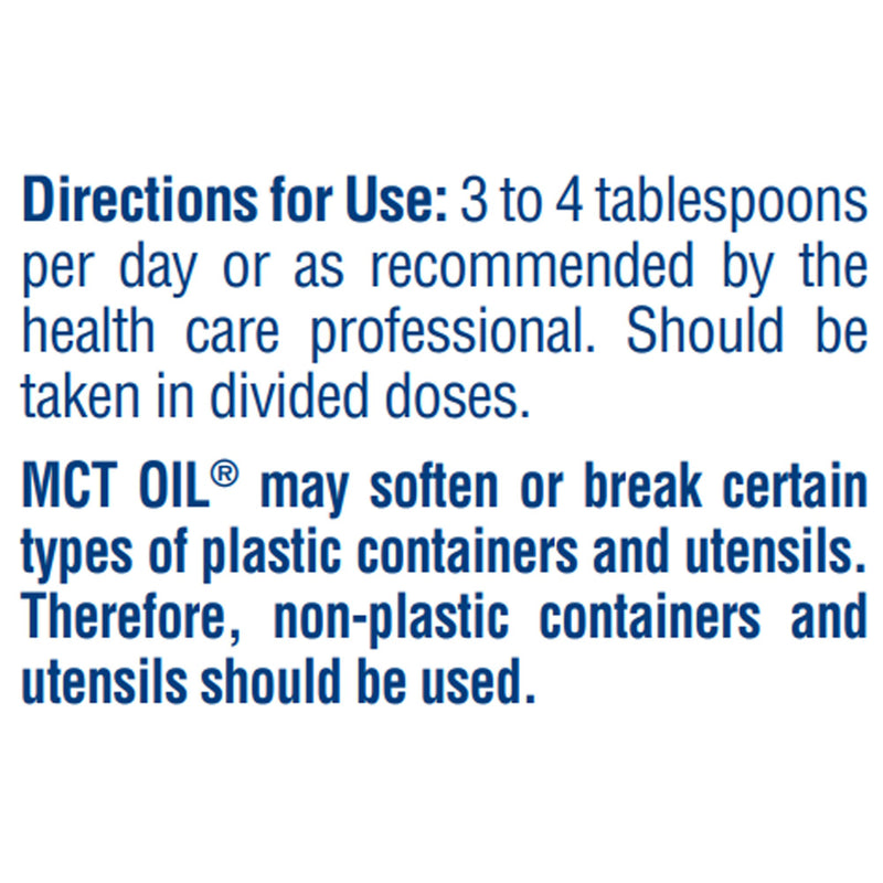 Oral Supplement MCT Oil Unflavored Liquid 00041679365137-1