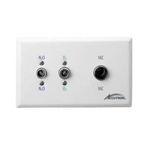 Hu-Friedy Recessed Q/C Triple Outlet (N2O-O2-Vac) | SurgiMac Dental Supply