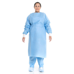 Protective Procedure Gown Blue NonSterile Not Rated Disposable 69025-PK/10