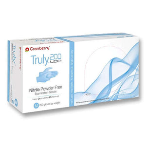 TRULY 200 LDP Nitrile Exam gloves: X-Small Powder-Free 200/Pk Finger Textured | SurgiMac Dental Supply