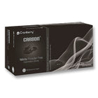 Carbon Nitrile Exam Gloves: X-SMALL Powder-Free 200/Pk Finger Textured, Black