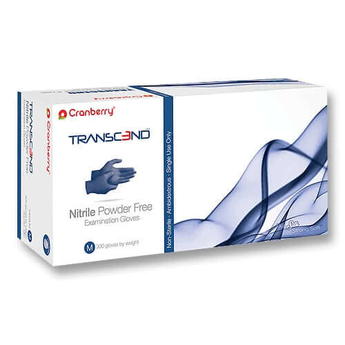 Transcend, X-Large, 300/PK, Powder Free Nitrile Exam Gloves - Free | SurgiMac Dental Supply