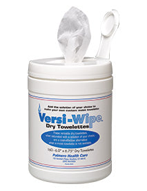 Versi-Wipe Dry Towelettes, 6" x 6-3/4", 160ct/can, 12can/cs 3516-1