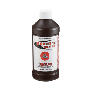 Wound Cleanser Dakin's Solution Half Strength 16 oz. Twist Cap Bottle NonSterile Antimicrobial 00436093616