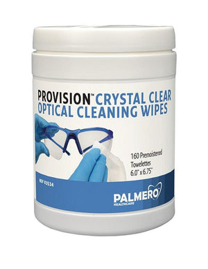 ProVision Crystal Clear Optical Cleaning Wipes (6" x 6-3/4") 160ct/can, 12 can/cs 3534