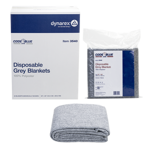 Dynarex Disposable Grey Blanket - 100% Polyester