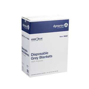 Dynarex Disposable Grey Blanket - 100% Polyester