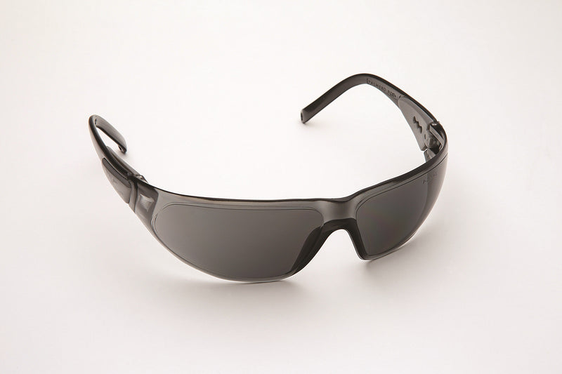 Safety Glasses, Black Frame/Grey Lens. Universal Size, 12/cs 3552