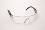 Safety Glasses, Black Frame/Clear Lens. Universal Size, 12/cs 3553