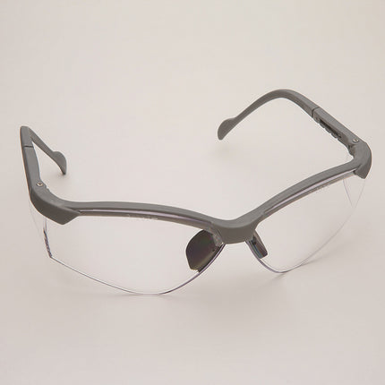 Safety Glasses, Platinum Frame/Clear Lens. Universal Size, 12/cs