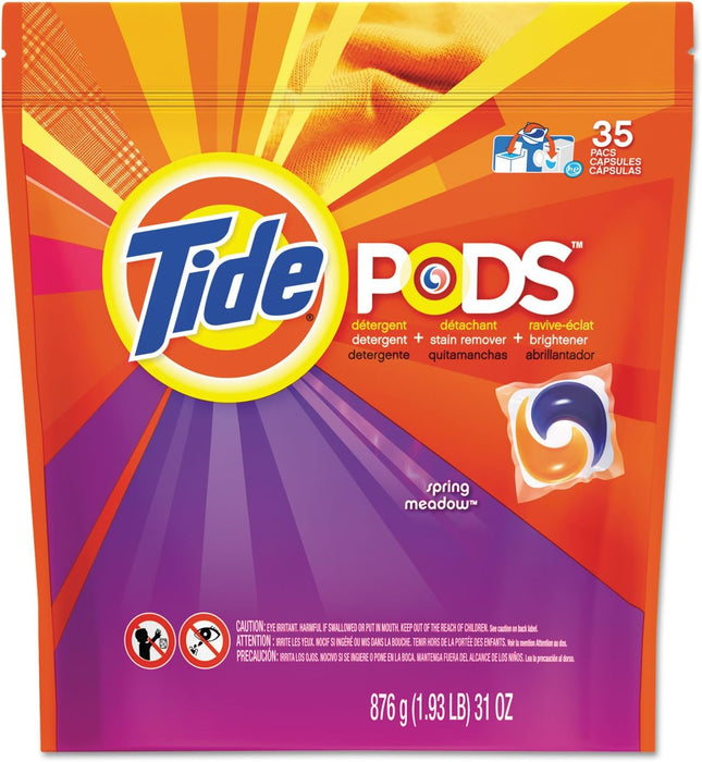 Procter & Gamble | Tide Pods, Laundry Detergent Spring Meadow 35/pk, 4 pk/cs | 3700093127