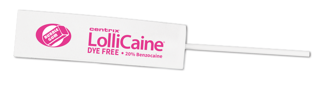 Centrix LolliCaine Topical Anesthetic Gel Dye Free
