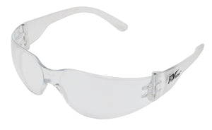Safety Glasses, Clear Frame/Clear Lens. Full size, 12/cs 3607C