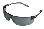 Wraparound Safety Glasses, Grey Frame/Grey Lens, Small/Narrow & Medium Fit, 12/bx 3608G