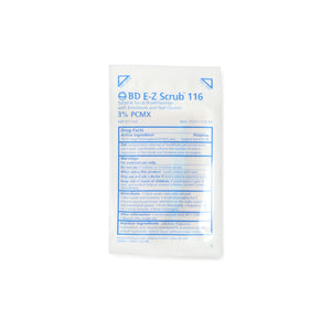Impregnated Scrub Brush with Nail Pick BD E-Z Scrub Polyethylene Bristles / Sponge Blue