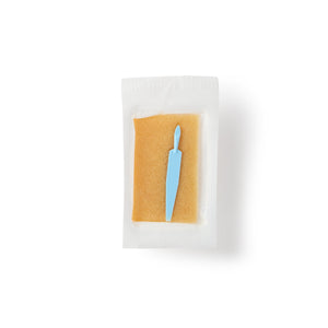 Impregnated Scrub Brush with Nail Pick BD E-Z Scrub Polyethylene Bristles / Sponge Blue