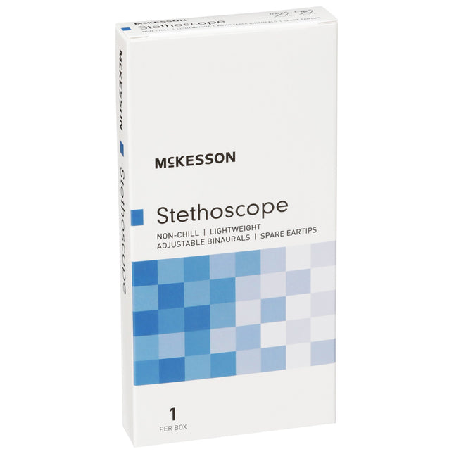 General Exam Stethoscope McKesson Teal Blue 1-Tube 21 Inch Tube Single Sided Chestpiece