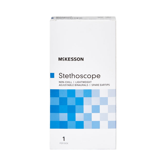 General Exam Stethoscope McKesson Royal Blue 1-Tube 22 Inch Tube Double Sided Chestpiece