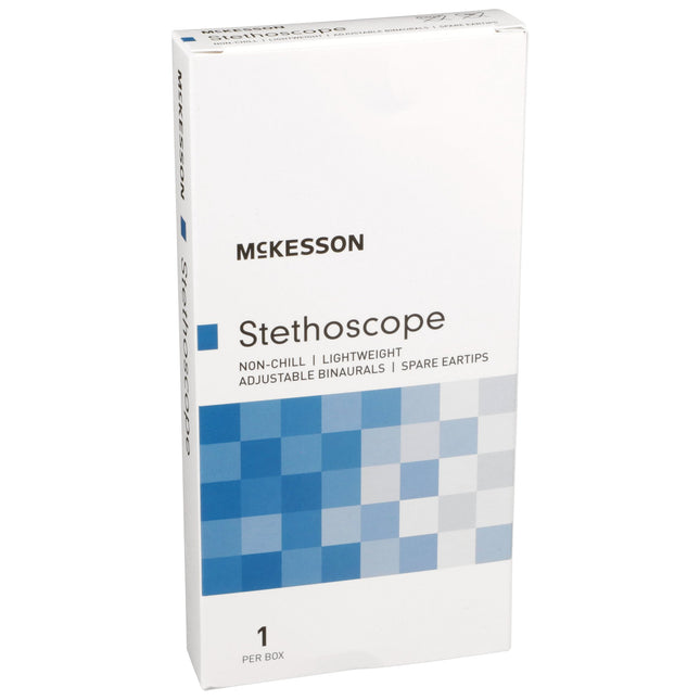 General Exam Stethoscope McKesson Teal Blue 1-Tube 22 Inch Tube Double Sided Chestpiece