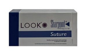 Absorbable Suture with Needle PolySyn Polyglycolic Acid C17 3/8 Circle Reverse Cutting Needle Size 4 - 0 Braided 386B