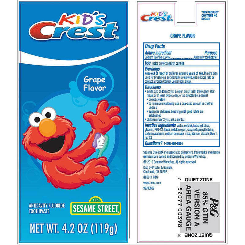 Crest Sesame Street Kids Toothbrush, CompSmall, 3700000373-1