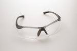 Safety Glasses, Grey Frame/Clear Lens, Universal Size, 12/cs 3710C