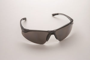 Safety Glasses, Grey Frame/Grey Lens, Universal Size, 12/cs 3710G