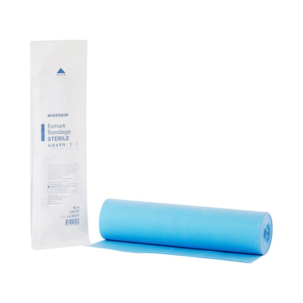 Esmark Compression Bandage McKesson 6 Inch X 3 Yard No Closure Blue Sterile High Compression