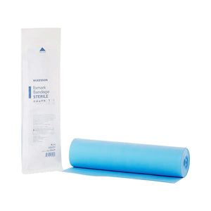 Esmark Compression Bandage McKesson 6 Inch X 3 Yard No Closure Blue Sterile High Compression | SurgiMac Dental Supply