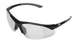 Safety Glasses, Black Frame/Clear Magnifying Lens, +2.0 Diopter, Universal Size, 12/bx 3780C
