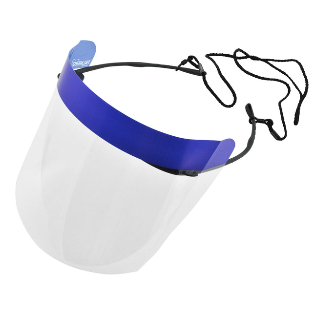 Face Shields, Office Pack (10 Frames, 20 Half Shields (5.5") & 1 cord/bx